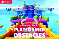 Platformer 2 Obstacles - Low Poly 3D Models Pack