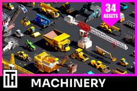 Heavy Machinery - Low Poly 3D Models Pack