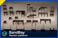 Wooden platforms modular collection