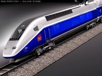 TGV Train 2011 3D Model
