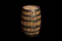 Aged Wooden Barrel