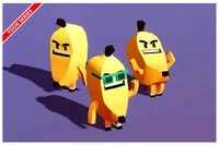 Fruit Banana Toon Humanoid Series