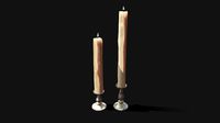 Lilac Marble CandleSticks