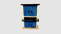 Petite armoire peinturée