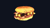 French Fries Burger - Photogrammetry