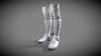 Renaissance Boots (Light Leather) with Spurs