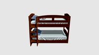 Genie rubber tree wooden bunk bed