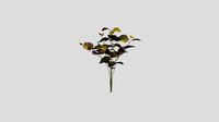 Artificial plant Fittonia red