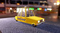Cartoon Car Taxi