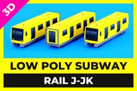 Low Poly Subway - Rail J-JK
