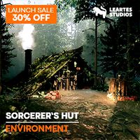 Sorcerer's Hut Environment + ULAT ( Medieval, Fantasy )