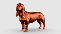 Basset Bleu de Gascogne 3D Print Model Pose 02