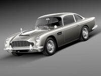 Aston Martin DB5 1963 hi-detail 3D Model