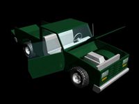 green pickup truck