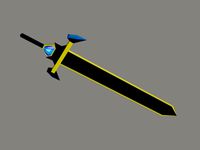 Black and Yellow Sword