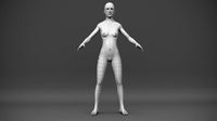Animatable Female Base Mesh