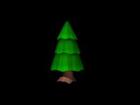 Cartoon Pine Tree
