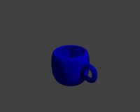 Blue Ceramic Cup