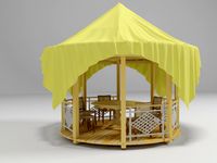 Wooden arbour