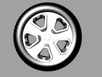 Police Car Wheel 1