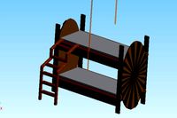 wood bed