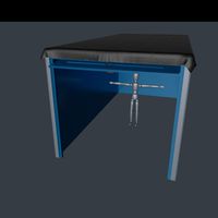 Blue Metal Garage