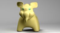 3d character / small elephant