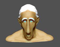 Old man head