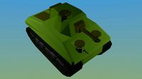 Low poly WW2 Sherman Tank