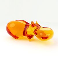 Acrylic Hippo Sculpture