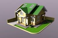 small solar house