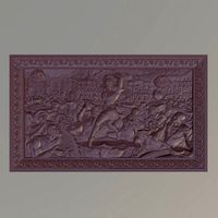 Bas relief Nart Feast