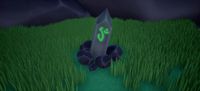 Stylized rock + monument