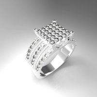 diamond ring square shape