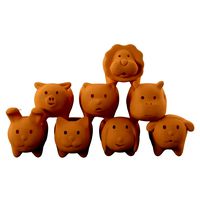 Animal 8-Piece Terracotta Pot Planter Set