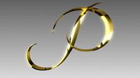 Alphabet 3D Model -P-