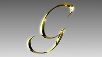 Alphabet 3D Model -G-