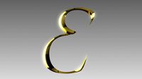 Alphabet 3D Model -E-