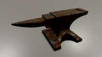 3D Rusted Anvil