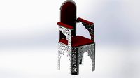 Chair with Andalusian decoration