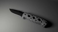 Knife carbon handle