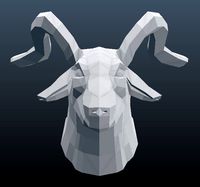 Low Poly Goat