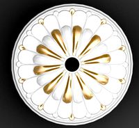 Plaster ceiling medallion 3d model