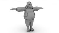 Chubby bear character