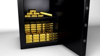 A stack of gold bars