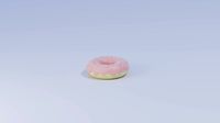 low poly donut