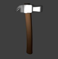 Wooden handle hammer