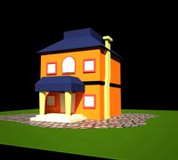 cartoon house