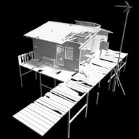 rumah panggung rusak
