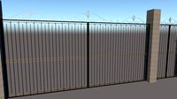 Metal fence
